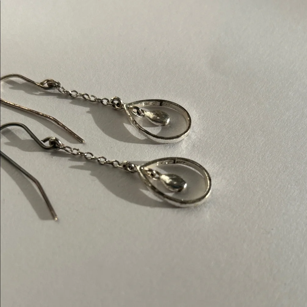 Classic Silver Teardrop Earrings
